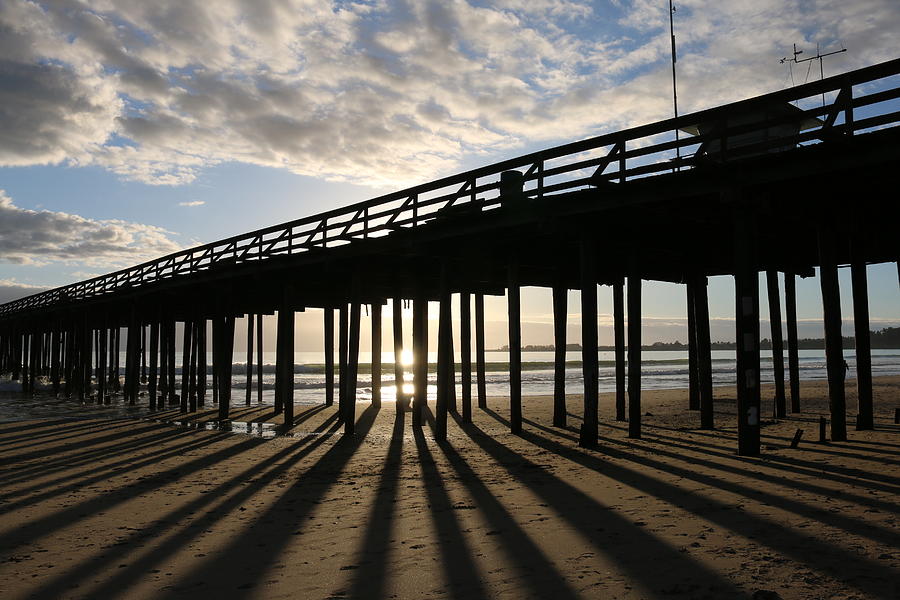 Pier Shadows  Photograph by Christy Pooschke