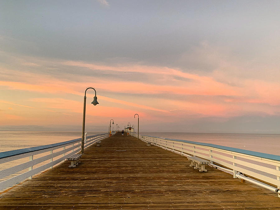Pier Sunrise Photograph by Brian Eberly