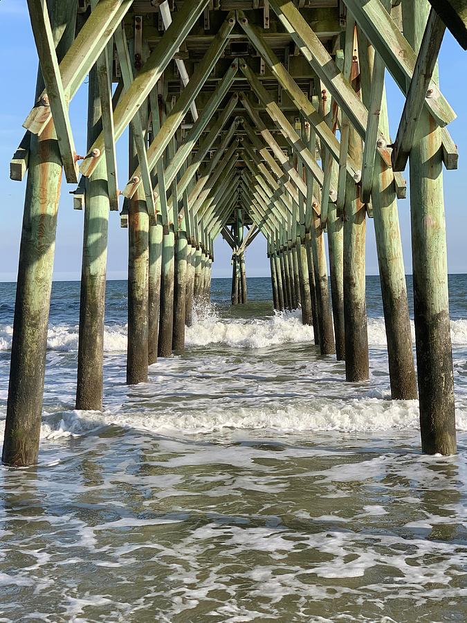 Pier Waves Photograph by Matthew Moore - Fine Art America