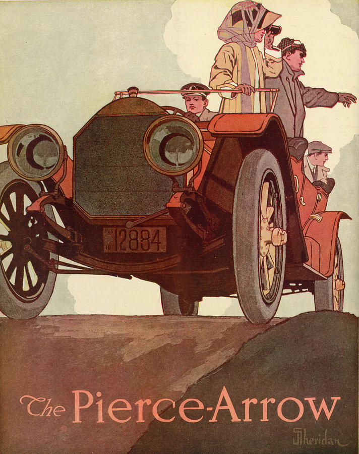 Pierce Arrow Advertisement 1911 Mixed Media by Sheridan