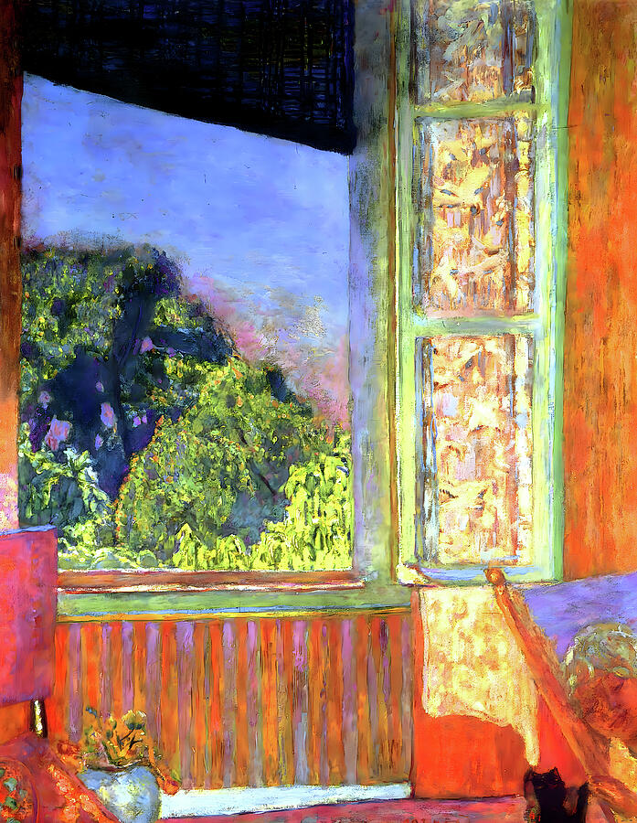 Tree Painting - Pierre Bonnard - The Open Window by Jon Baran
