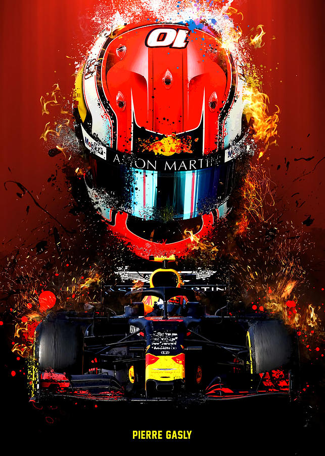 Pierre Gasly Poster Micho Abstract Tapestry - Textile by STEPHEN Larkin ...