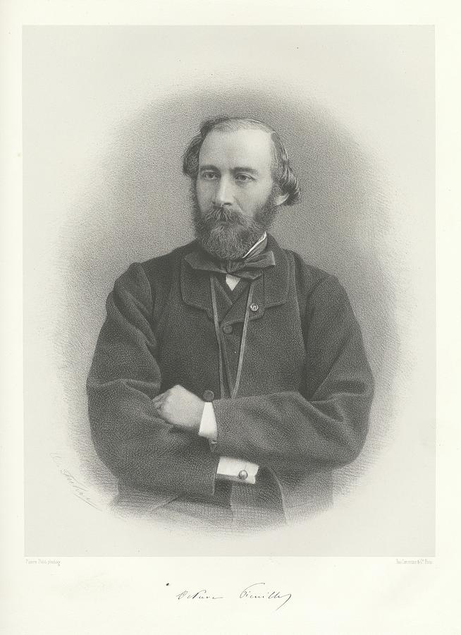 Pierre Petit  Octave Feuillet, ca 1858 Painting by MotionAge Designs