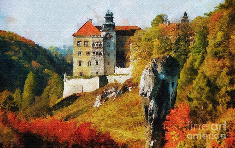 Pieskowa Skala, Ojcow, Poland Digital Art by Jerzy Czyz