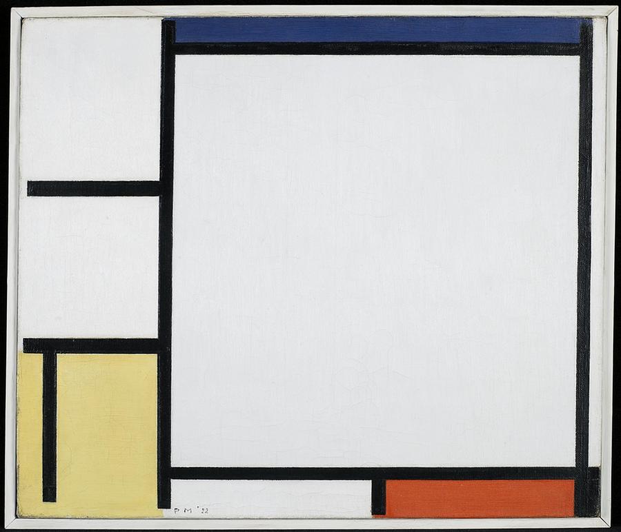 Piet Mondrian - Composition With Blue, Red, Yellow, And Black Painting ...