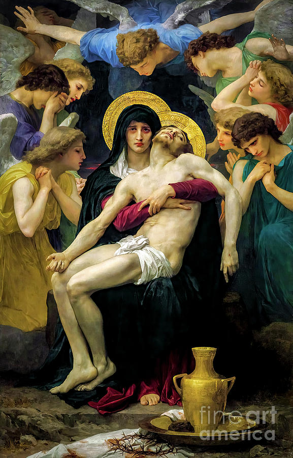Pieta by William-Adolphe Bouguereau Photograph by Carlos Diaz