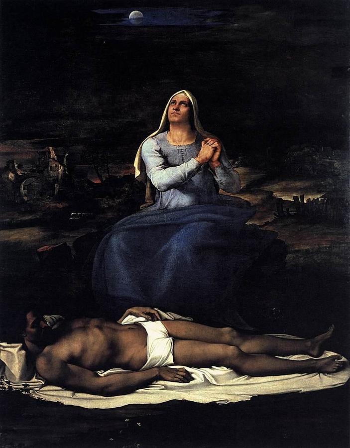 Pieta Drawing by Sebastianodel Piombo - Fine Art America