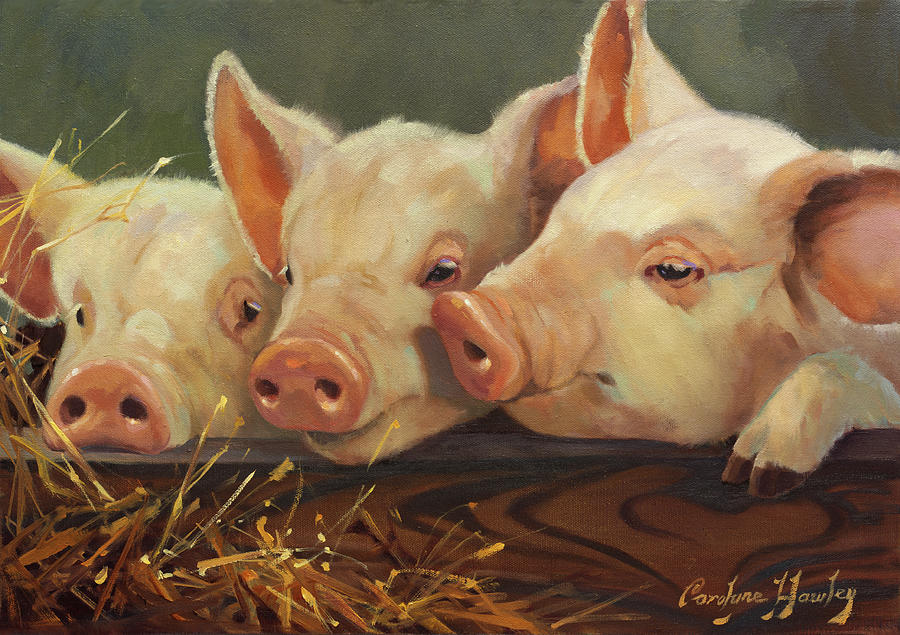 Pig Heaven Painting by Carolyne Hawley
