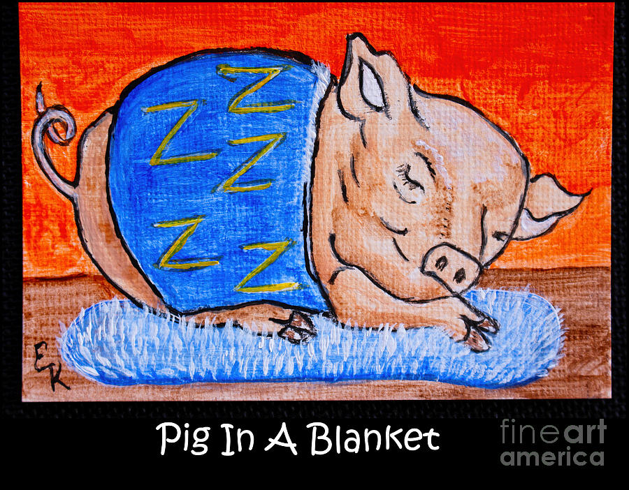 Pig In A Blanket - Farm Animal Collection Photograph by Ella Kaye Dickey