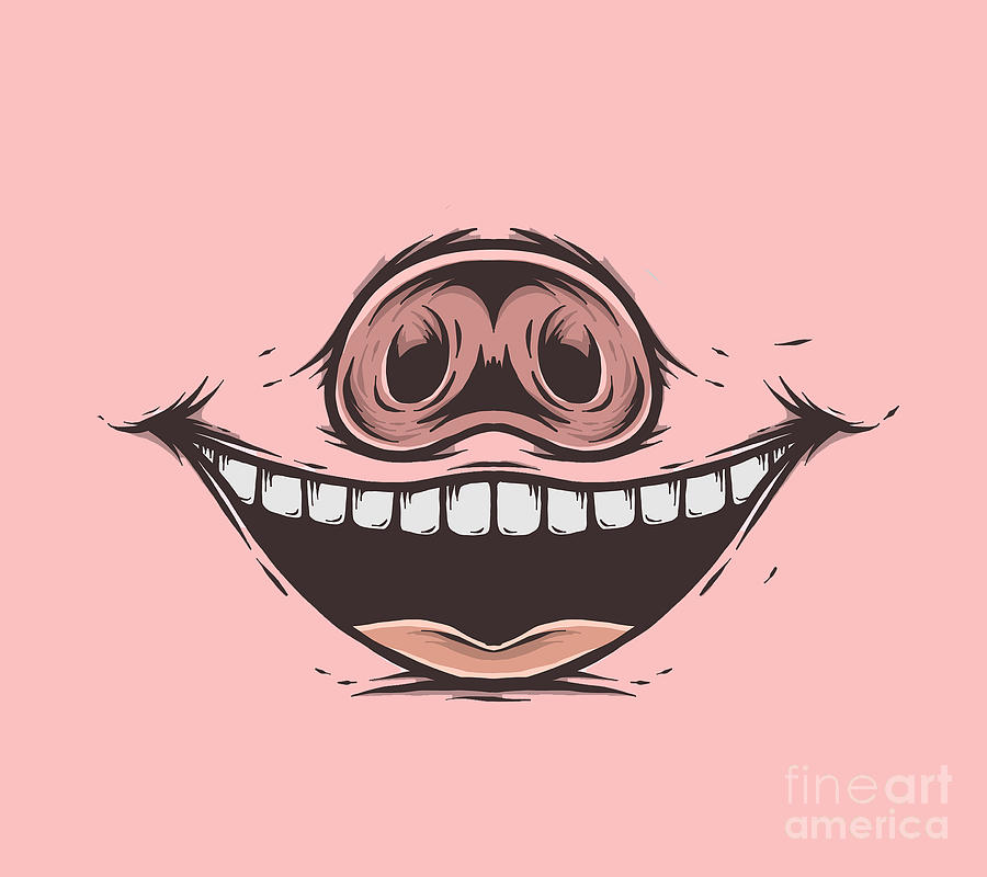 cartoon animal mouth