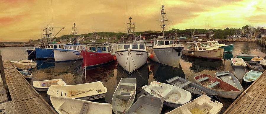 Pigeon Cove Lobster Boats Photograph by Joann Vitali