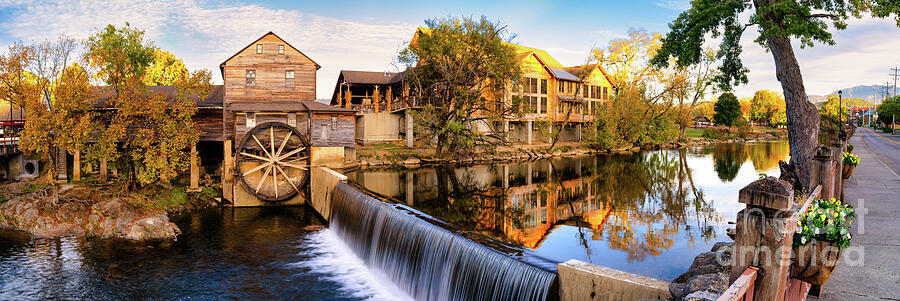 Pigeon Forge Mill Panorama Photograph by Bee Creek Photography - Tod ...