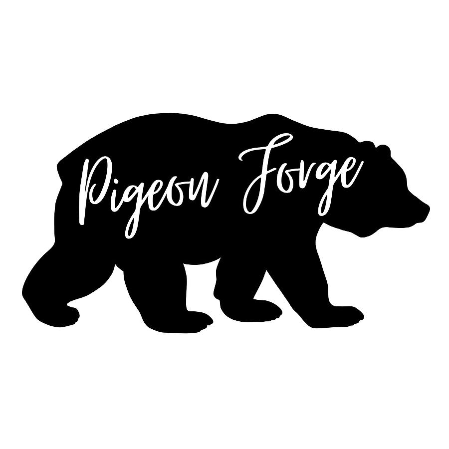 Pigeon Forge Tennessee Black Bear Gifts Digital Art by Aaron Geraud