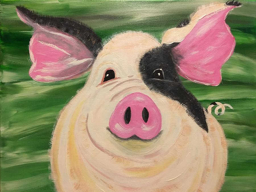 Piggy Painting by Maryanne Ellison - Fine Art America