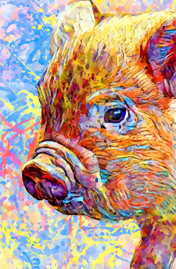 Piglet Painting by Chris Butler