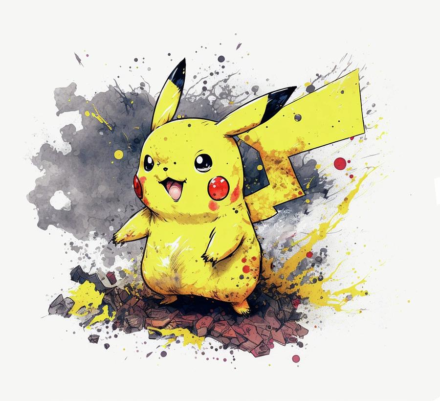 Pikachu I choose you Digital Art by David Browne - Pixels