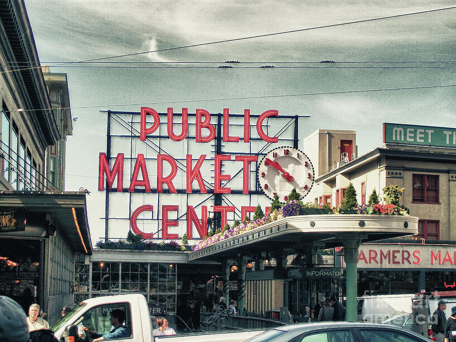 Pike St Market Photograph by Steve Mitchell