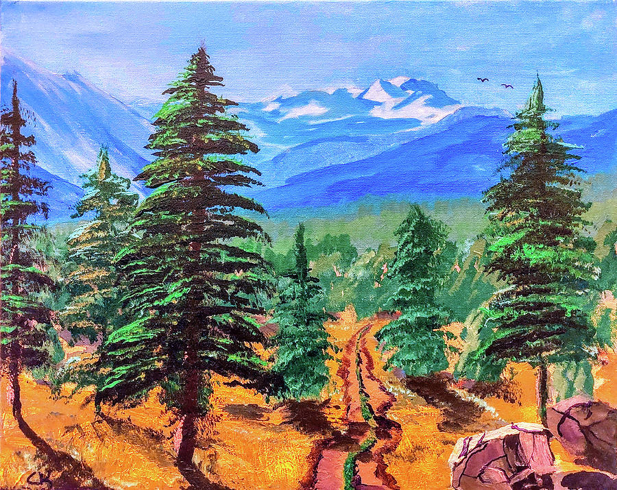 Pikes Peak Afternoon, Colorado Springs Painting by Chance Kafka