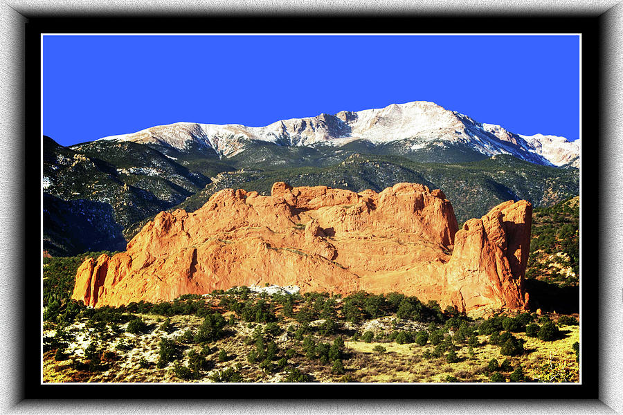 Pikes Peak and Garden of the Gods Photograph by Richard Risely