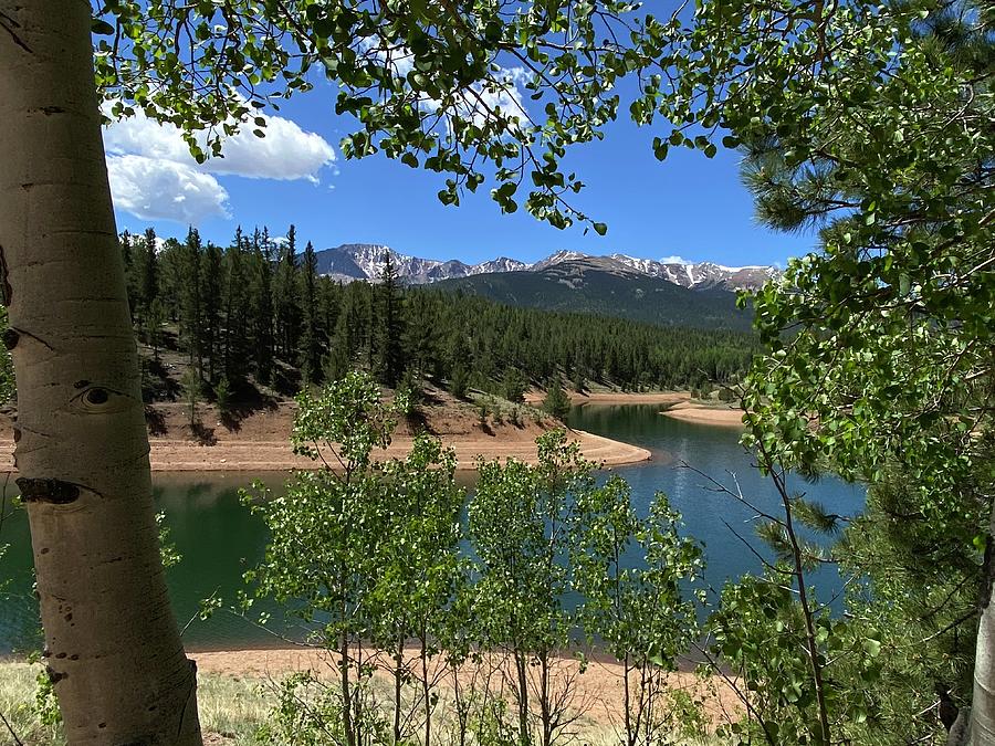 Pikes Peak and  South Catamount Reservoir Photograph by Carol Milisen