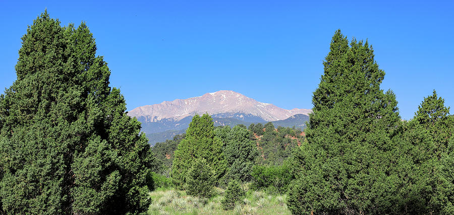 Pikes Peak Blue And Green Photograph by Dan Sproul