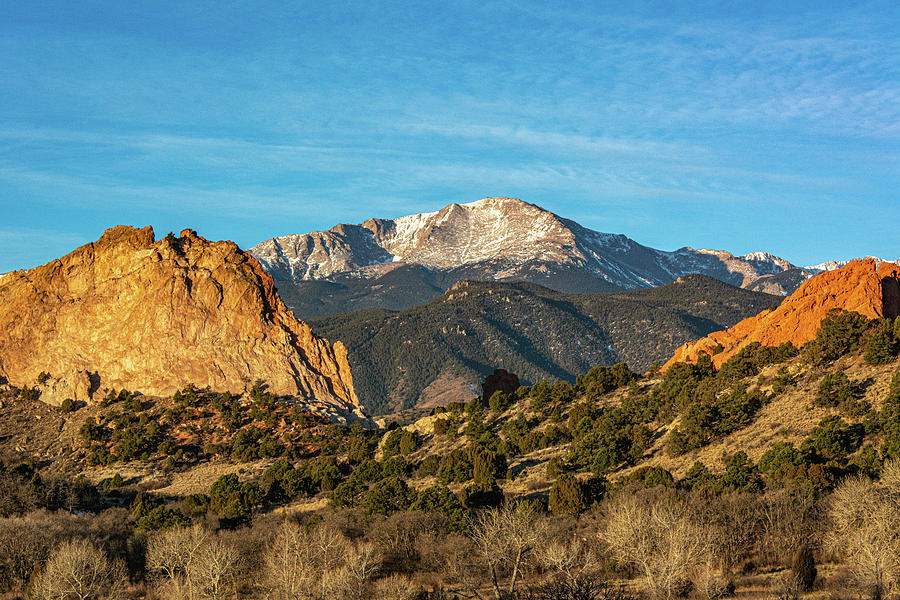 Pikes Peak From Garden Of The Gods II Photograph