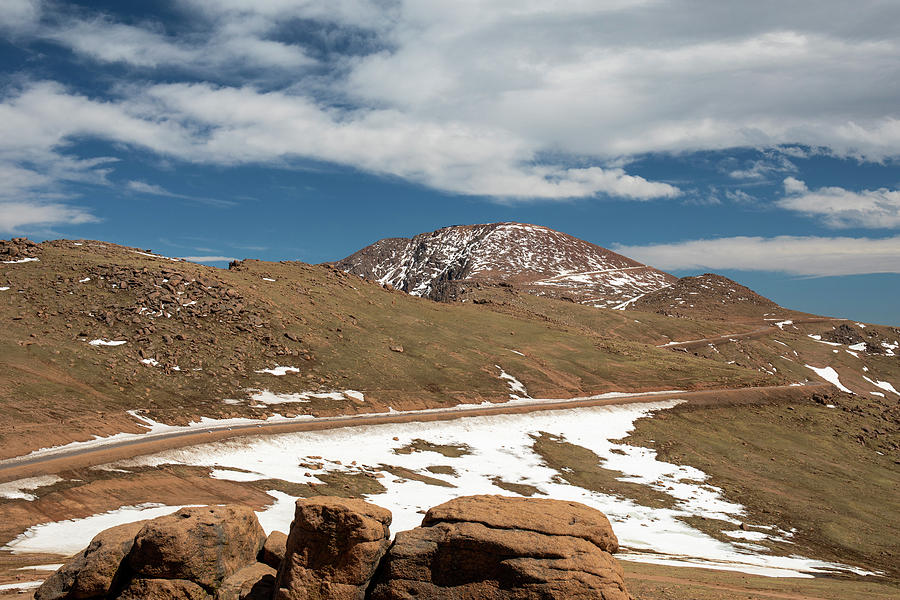 Pikes Peak Highway Spring Snow Photograph by Dan Sproul
