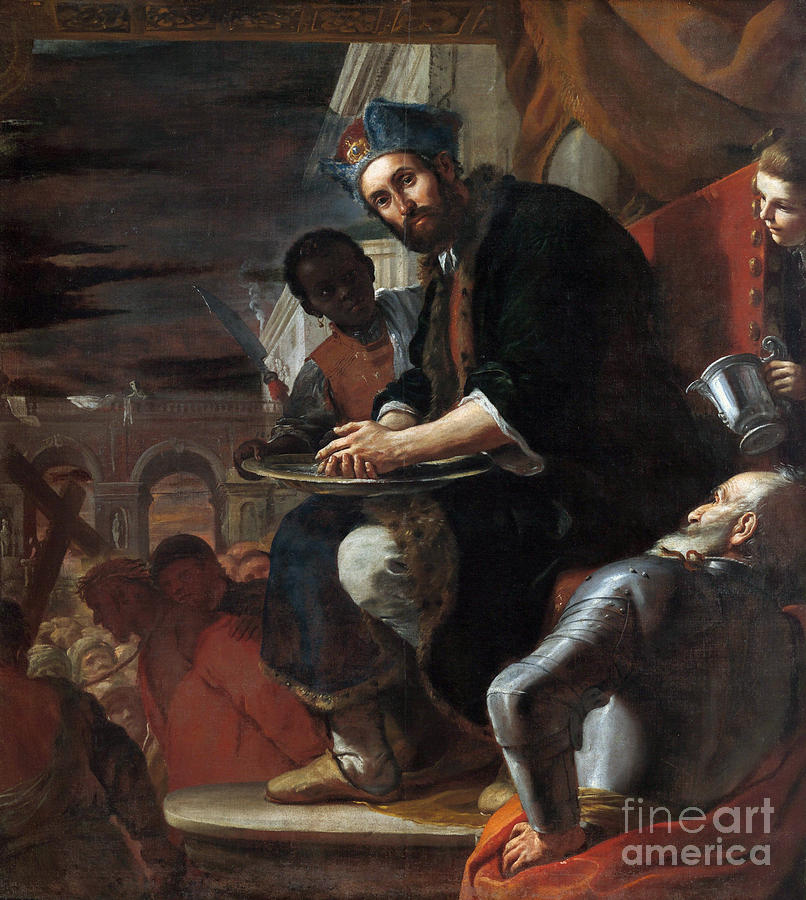 Pilate, 1663 Painting by Mattia Preti