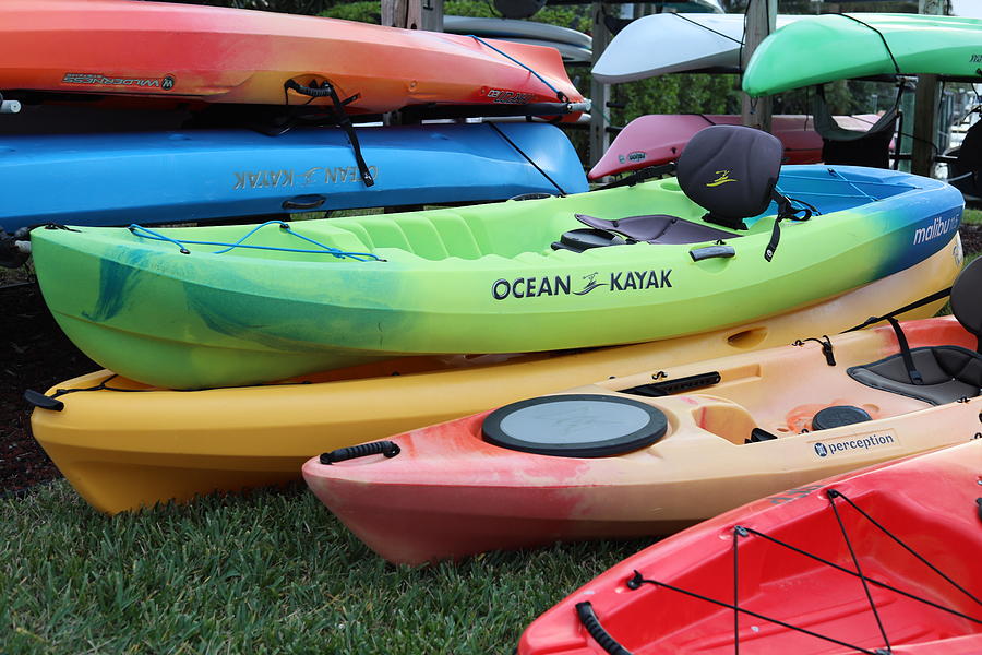 Pile Of Kayaks by Blair Damson Pile Of Kayaks by Blair Damson