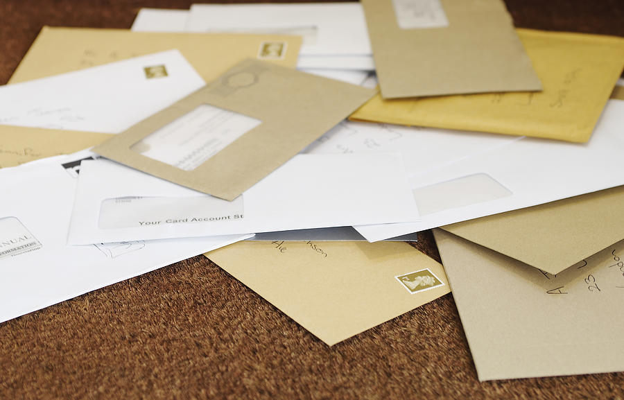 Pile of Mail on the Floor Photograph by Moodboard