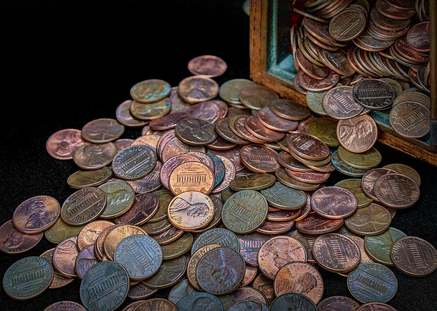 Pile of Pennies - United States Currency Photograph by Nikolyn McDonald ...