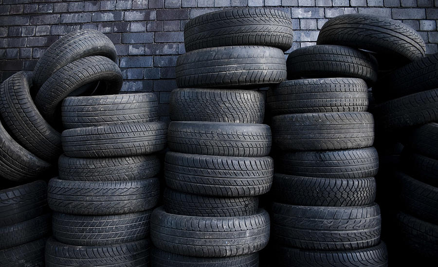Pile of tyres Photograph by Jack Adams Photography