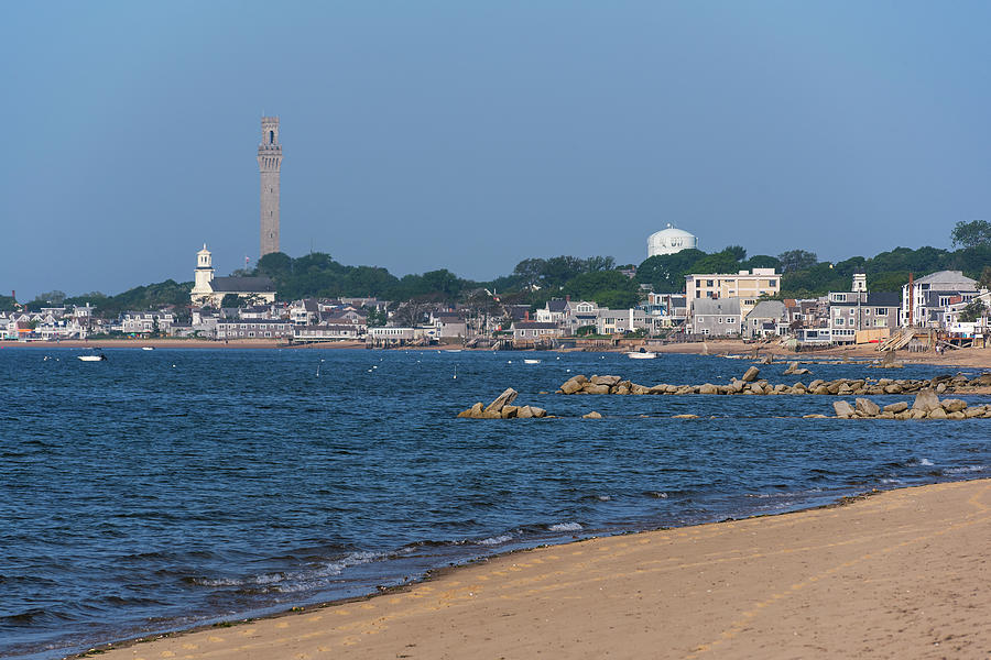 Pilgrim Monument from Bayside Beach in Provincetown Massachusetts Cape Cod Photograph by Toby McGuire
