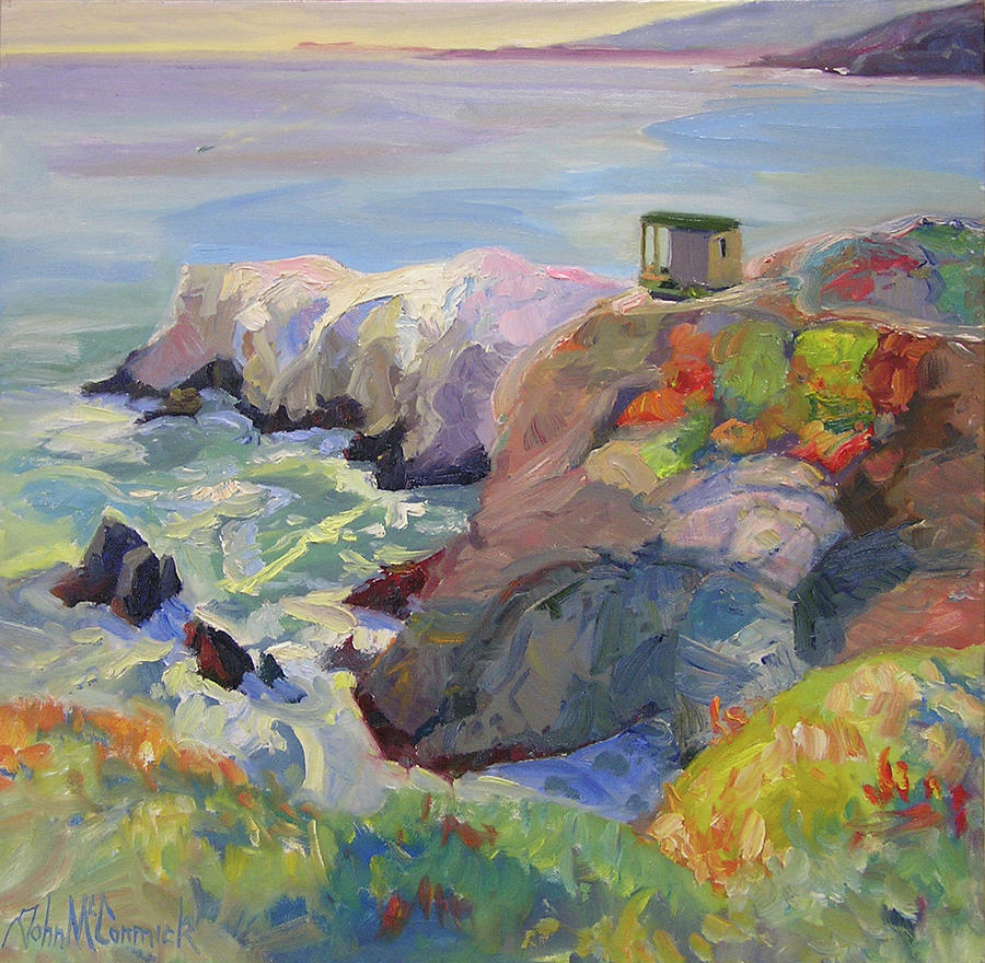 Pill Box, Marin Headlands Painting by John McCormick