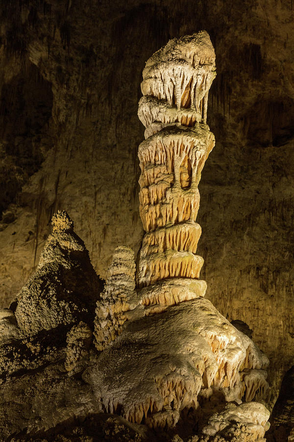 Pillar of Light, Big Room, Carlsbad Caverns Photograph by Dan Hartford