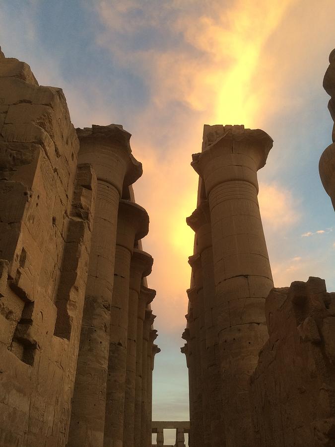Djed Column, Luxor Temple Photograph by Trevor Grassi