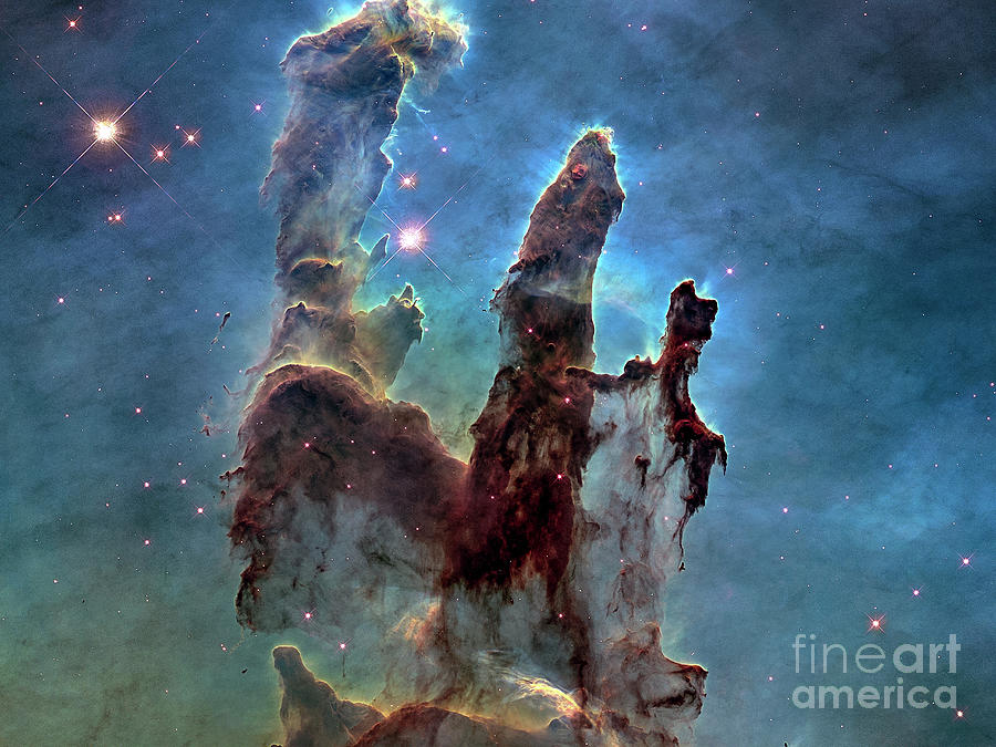 Pillars of Creation Eagle Nebula Photograph by David Zanzinger