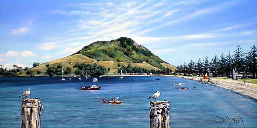 Pilot Bay Mt M 291209 Painting by Sylvia Kula