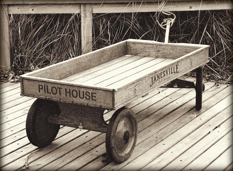Pilot House Janesville Flatbed Wagon Photograph by Liza Dey