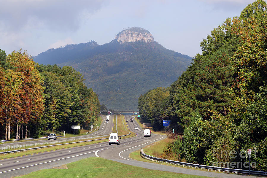 Pilot Mountain and NC Route 52   0153 Photograph by Jack Schultz