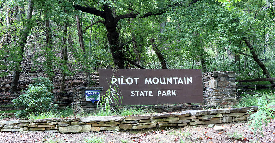 Pilot Mountain State Park Sign 0230 Photograph by Jack Schultz
