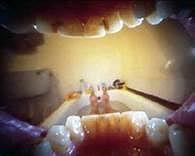 pin hole Inside mouth Bath Tub Photograph by Kasey Jones
