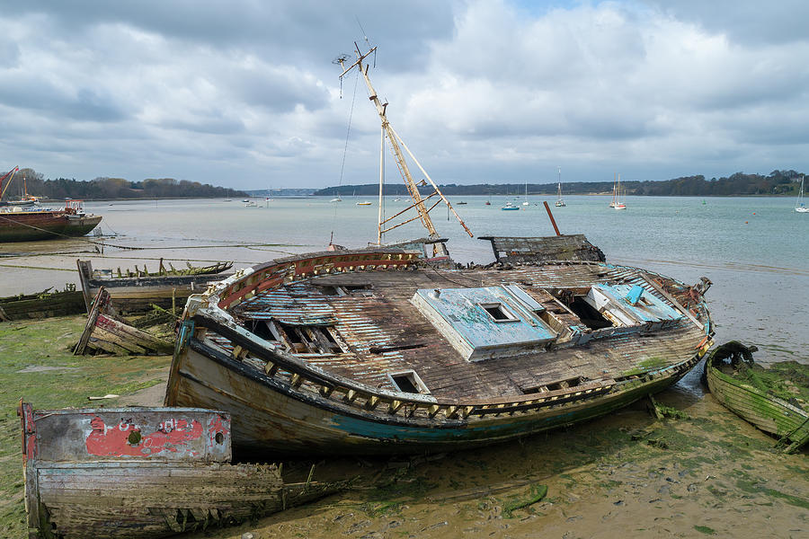 Pin mill wrecks 1 Photograph by Steev Stamford