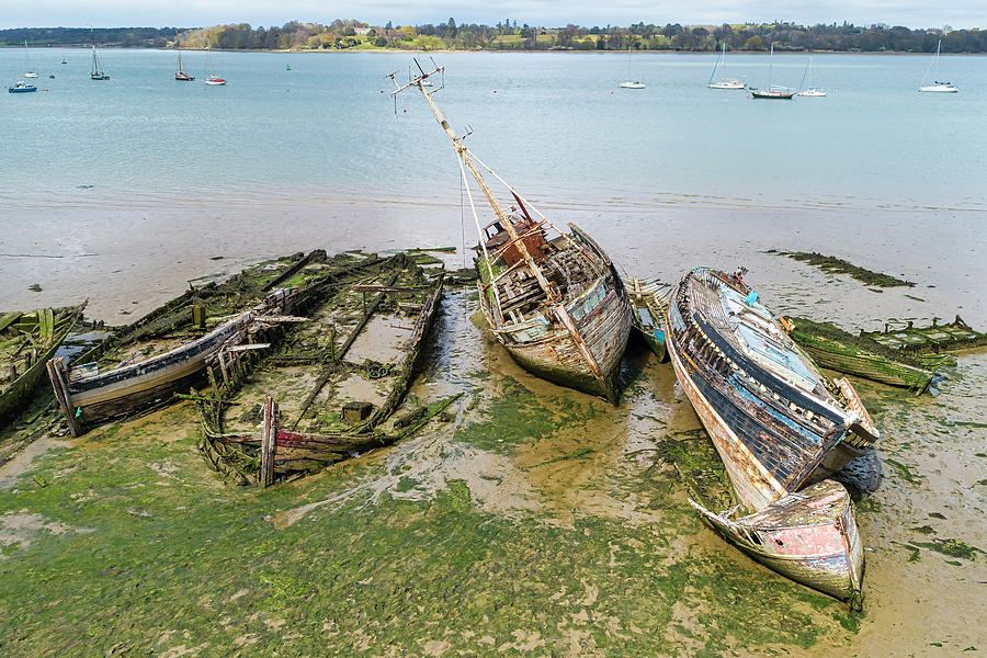 Pin mill wrecks 2 Photograph by Steev Stamford
