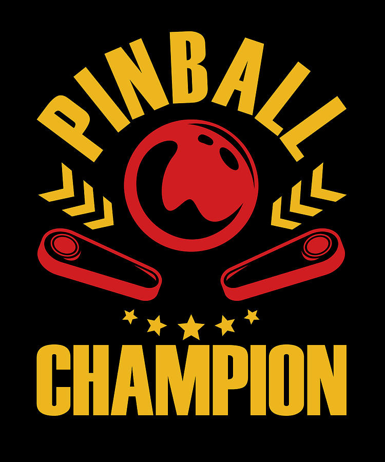 Pinball Champion Vintage Pinball Machine Gamer Digital Art by Florian ...