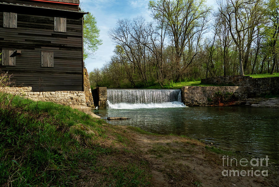 Pine Creek Grist Mill Iowa Photograph by Sandra Js
