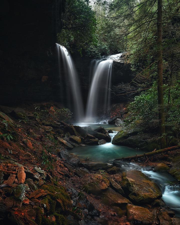 Pine Island Double Falls Photograph by DSM Photography Pixels