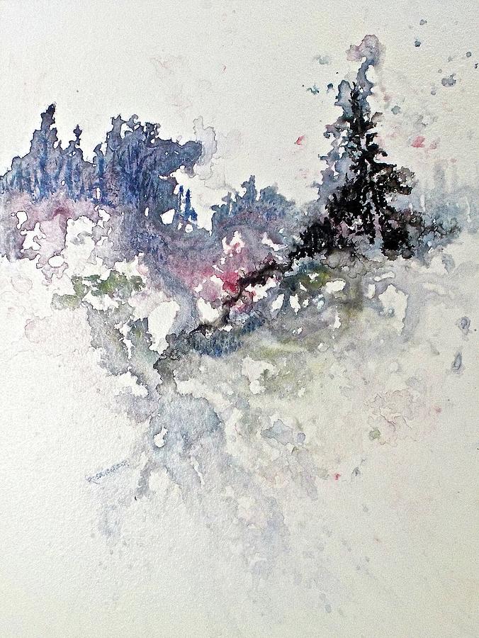 Landscape Painting - Pine Ridge by Carolyn Rosenberger