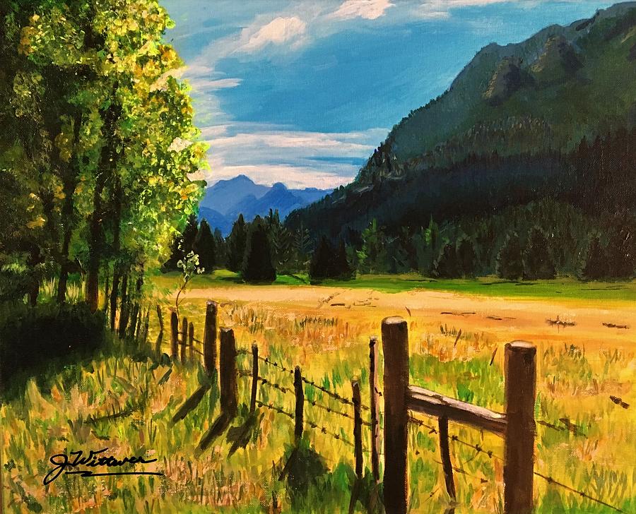 Pine River Trailhead Painting by Julie Wittwer
