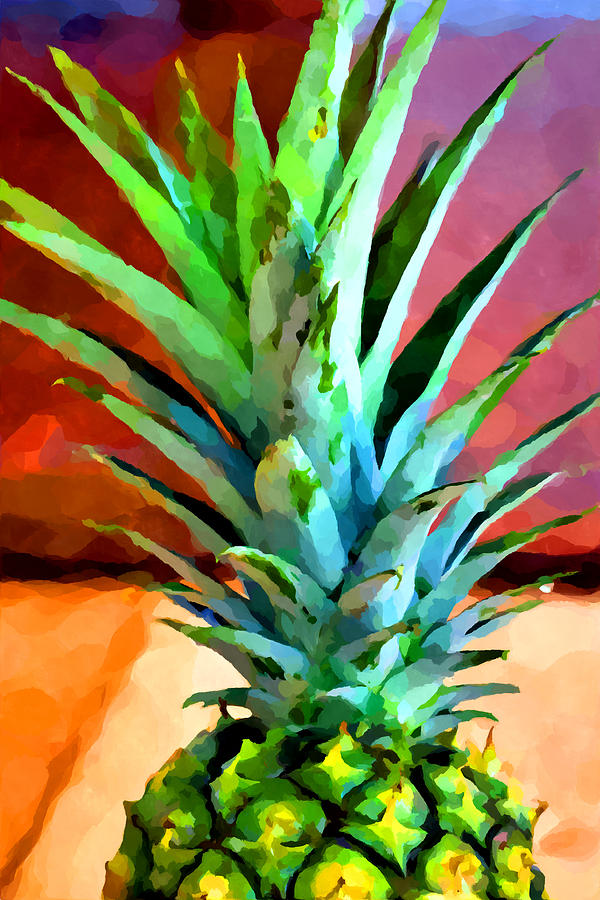 Pineapple 2 Painting by Chris Butler